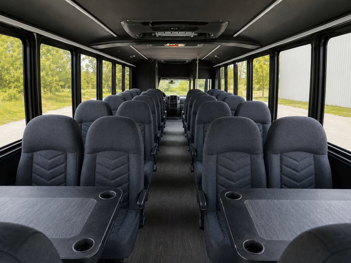 18 passenger minibus interior