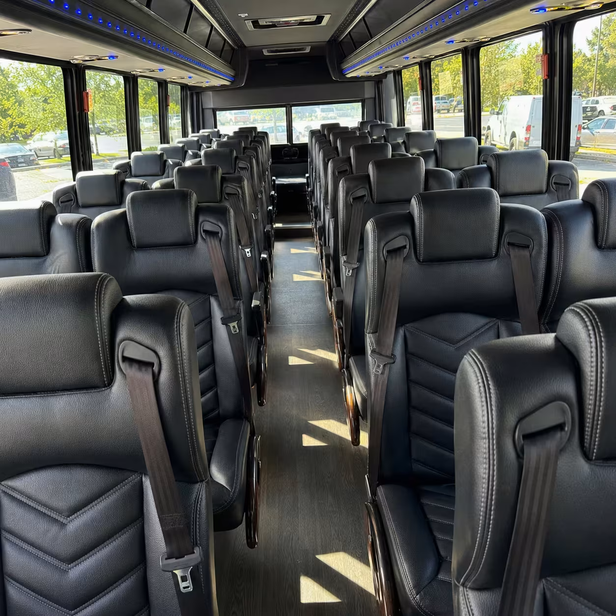 25 passenger minibus inside