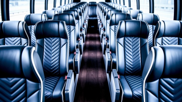 albuquerque 54 passenger charter bus inside