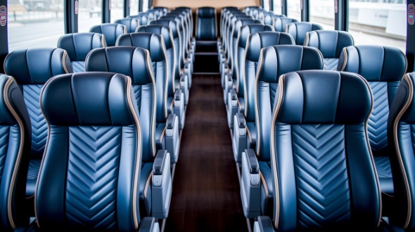 albuquerque 56 passenger charter bus inside
